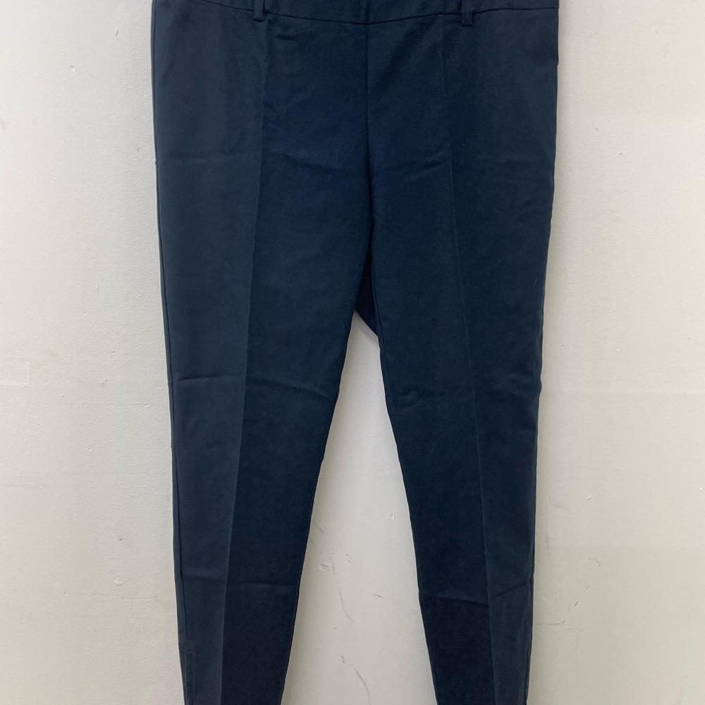 Maison Jules Charlotte Slim Pencil Pants In Size 10 Short Navy Blue Pre-owned